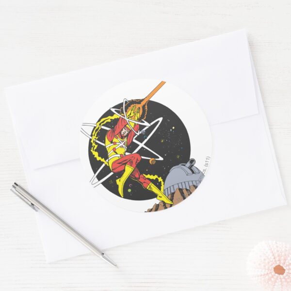 Firestorm The Nuclear Man Classic Round Sticker