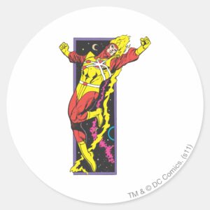 Firestorm Leaps Classic Round Sticker