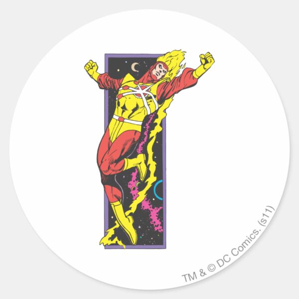 Firestorm Leaps Classic Round Sticker