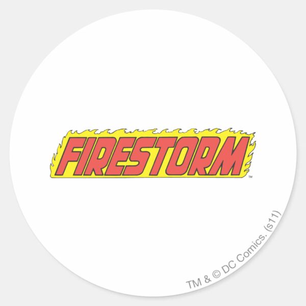 Firestorm_Logo_Classic_Round_Sticker_1 Firestorm Logo Classic Round Sticker