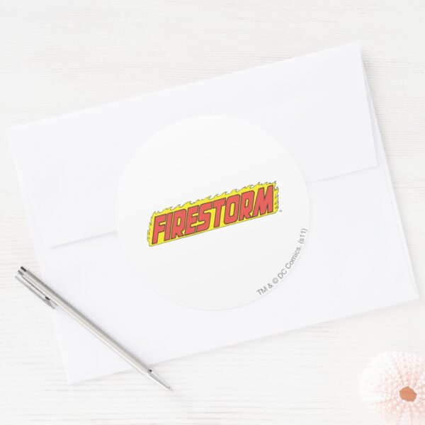 Firestorm_Logo_Classic_Round_Sticker_3 Firestorm Logo Classic Round Sticker