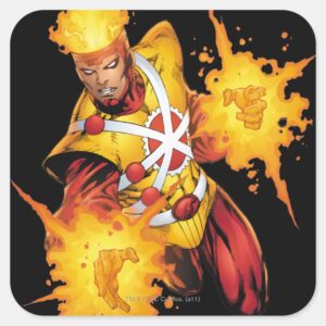 Firestorm Punch Square Sticker