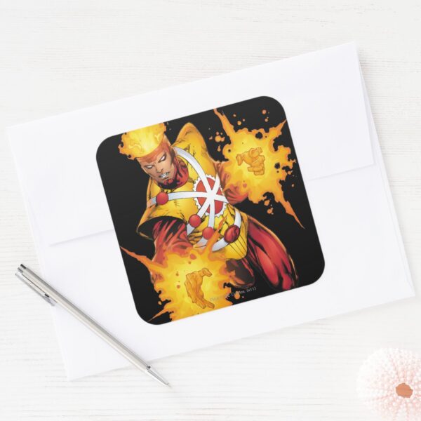 Firestorm Punch Square Sticker