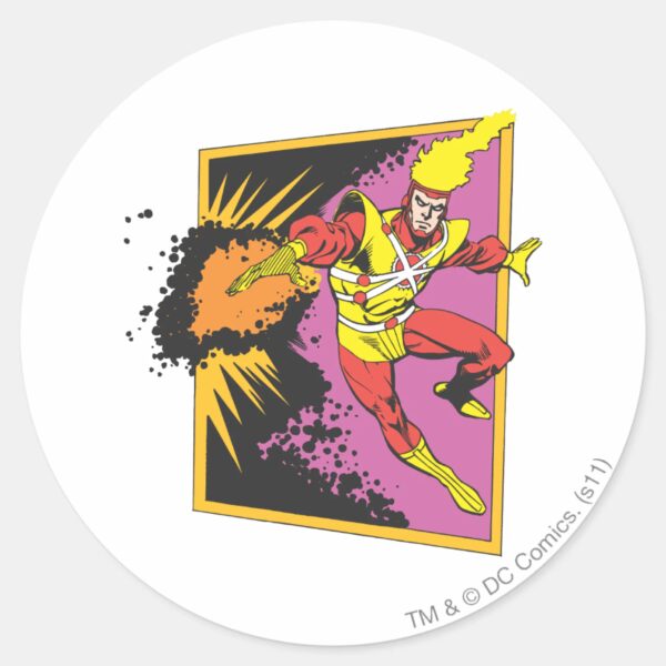 Firestorm Strikes Classic Round Sticker