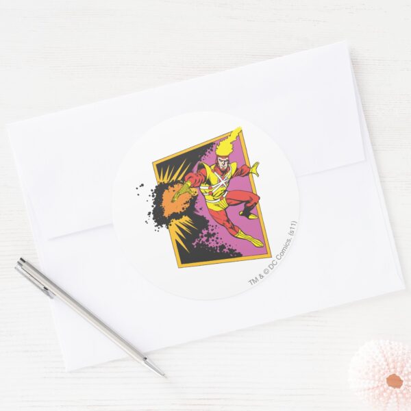 Firestorm Strikes Classic Round Sticker