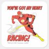 Flash_-_You've_Got_My_Heart_Racing_Valentine_Square_Sticker_1 Flash Youve Got My Heart Racing Valentine Square Sticker