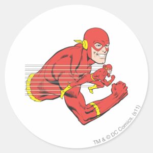 Flash Bust View Classic Round Sticker