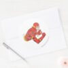 Flash_Bust_View_Classic_Round_Sticker_3 Flash Bust View Classic Round Sticker