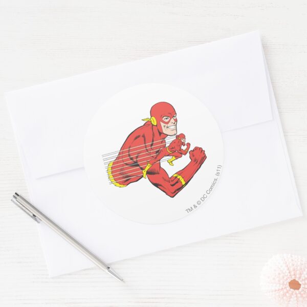 Flash_Bust_View_Classic_Round_Sticker_3 Flash Bust View Classic Round Sticker