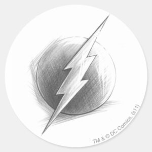 Flash Insignia Classic Round Sticker