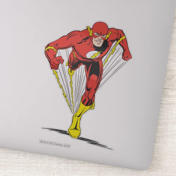 Flash Runs Forward Sticker