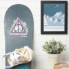 Floral_Deathly_Hallows_Graphic_Sticker_7 Floral Deathly Hallows Graphic Sticker
