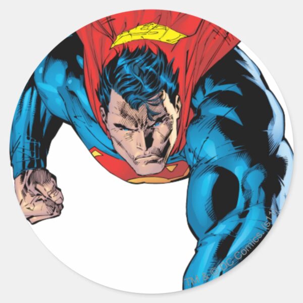 Flying_towards_the_screen_classic_round_sticker_1 Flying Towards The Screen Classic Round Sticker