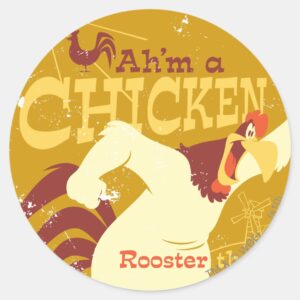 Foghorn Ahm A Chicken Classic Round Sticker
