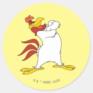 Foghorn Leghorn Arms Crossed Classic Round Sticker