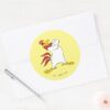 Foghorn_Leghorn_Arms_Crossed_Classic_Round_Sticker_3 Foghorn Leghorn Arms Crossed Classic Round Sticker