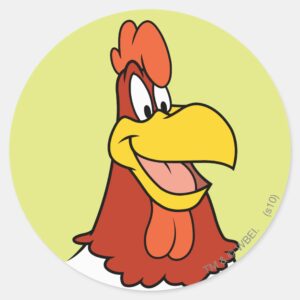 Foghorn Leghorn Closeup Classic Round Sticker