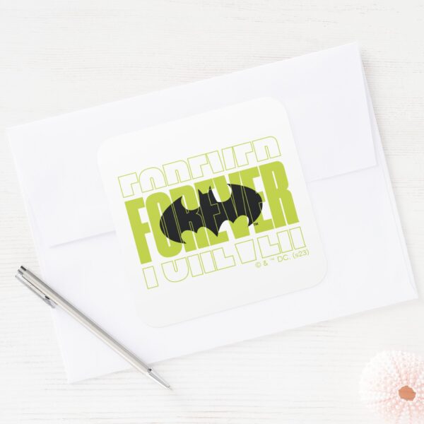 Forever_Batman_Typography_Symbol_Graphic_Square_Sticker_3 Forever Batman Typography Symbol Graphic Square Sticker