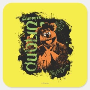 Fozzie Bear Dublin Square Sticker