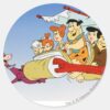 Fred Flintstone Wilma Barney And Betty PEBBLES™ Classic Round Sticker
