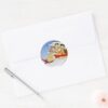 Fred Flintstone Wilma Barney And Betty PEBBLES™ Classic Round Sticker