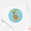 Fred Flintstone Yabba Dabba Doo Classic Round Sticker