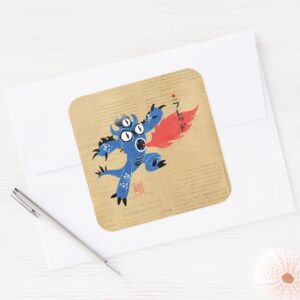 Fred_Monster_Suit_Square_Sticker_2 Fred Monster Suit Square Sticker