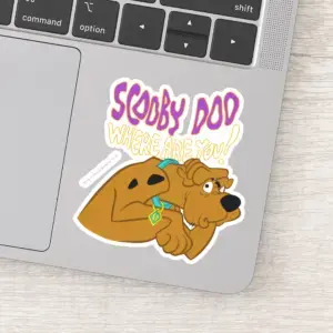 Frightened Scooby Doo Sticker