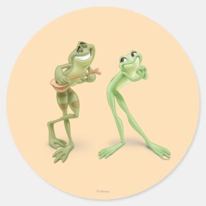 Frogs Music Classic Round Sticker