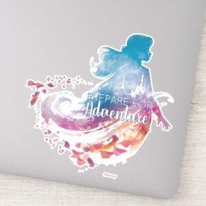 Frozen 2 Anna Watercolor Silhouette Sticker