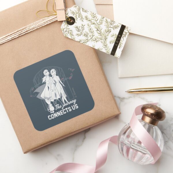 Frozen_2__Anna_&_Elsa___The_Journey_Connects_Us_Square_Sticker_5 Frozen 2 Anna Elsa The Journey Connects Us Square Sticker