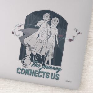 Frozen 2 Anna Elsa The Journey Connects Us Sticker