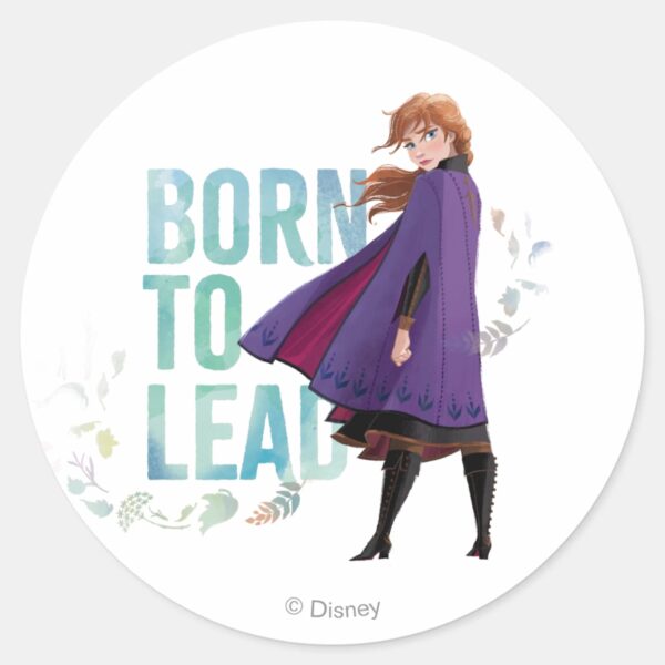 Frozen_2__Anna___Born_To_Lead_Classic_Round_Sticker_1 Frozen 2 Anna Born To Lead Classic Round Sticker