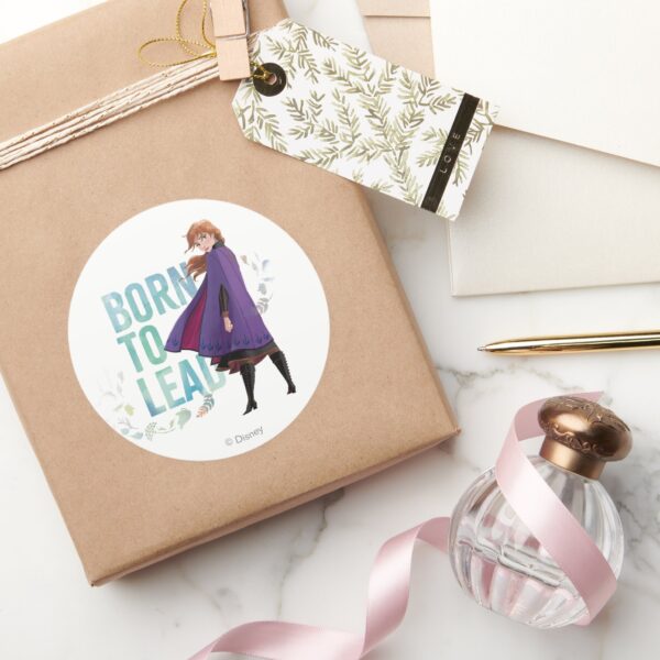Frozen_2__Anna___Born_To_Lead_Classic_Round_Sticker_5 Frozen 2 Anna Born To Lead Classic Round Sticker