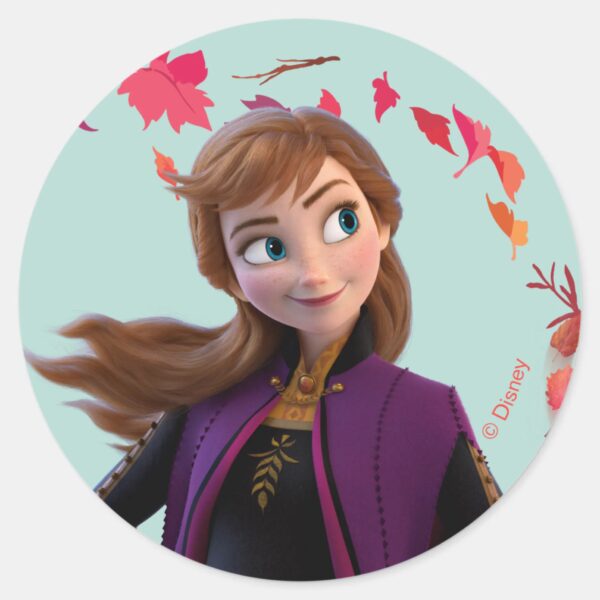 Frozen_2__Anna___Change_Is_In_The_Air_Classic_Round_Sticker_1 Frozen 2 Anna Change Is In The Air Classic Round Sticker