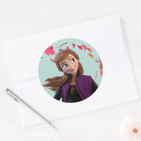 Frozen_2__Anna___Change_Is_In_The_Air_Classic_Round_Sticker_3 Frozen 2 Anna Change Is In The Air Classic Round Sticker