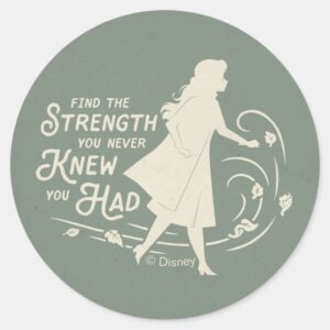 Frozen 2 Anna Find The Strength Classic Round Sticker