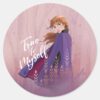 Frozen_2__Anna___True_to_Myself_Classic_Round_Sticker_1 Frozen 2 Anna True To Myself Classic Round Sticker