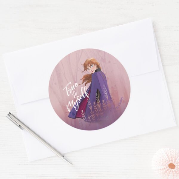 Frozen_2__Anna___True_to_Myself_Classic_Round_Sticker_3 Frozen 2 Anna True To Myself Classic Round Sticker
