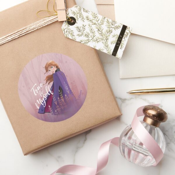 Frozen_2__Anna___True_to_Myself_Classic_Round_Sticker_5 Frozen 2 Anna True To Myself Classic Round Sticker