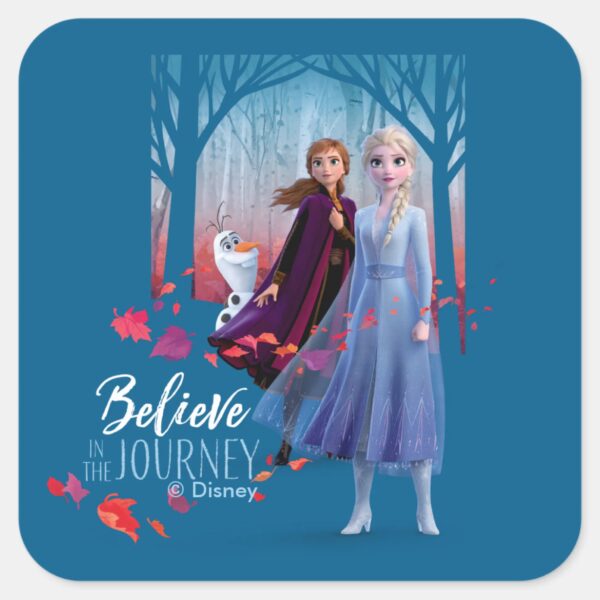 Frozen_2__Elsa,_Anna,_&_Olaf___Believe_Square_Sticker_1 Frozen 2 Elsa Anna Olaf Believe Square Sticker