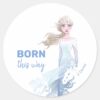 Frozen_2__Elsa_Watercolor_Illustration_Classic_Round_Sticker_1 Frozen 2 Elsa Watercolor Illustration Classic Round Sticker