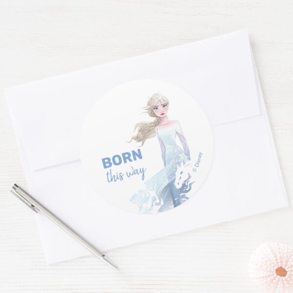 Frozen_2__Elsa_Watercolor_Illustration_Classic_Round_Sticker_3 Frozen 2 Elsa Watercolor Illustration Classic Round Sticker