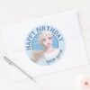 Frozen_2__Elsa_Watercolor___Happy_Birthday_Classic_Round_Sticker_3 Frozen 2 Elsa Watercolor Happy Birthday Classic Round Sticker
