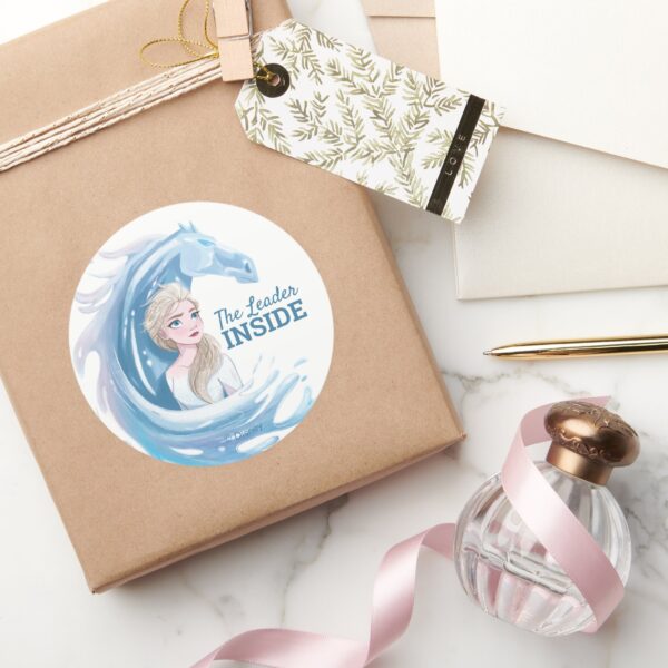 Frozen_2__Elsa_&_The_Nokk_Portrait_Classic_Round_Sticker_5 Frozen 2 Elsa The Nokk Portrait Classic Round Sticker