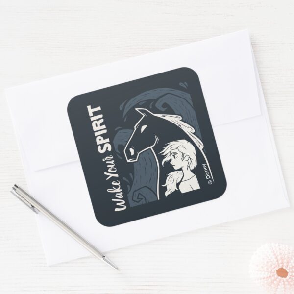 Frozen_2__Elsa_&_The_Nokk_Woodcut_Graphic_Square_Sticker_3 Frozen 2 Elsa The Nokk Woodcut Graphic Square Sticker