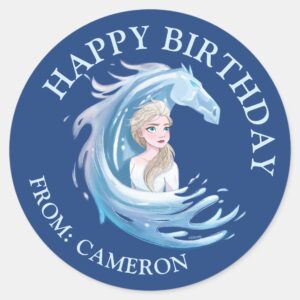 Frozen_2__Elsa_&_The_Nokk___Happy_Birthday_Classic_Round_Sticker_1 Frozen 2 Elsa The Nokk Happy Birthday Classic Round Sticker