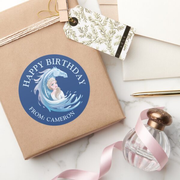 Frozen_2__Elsa_&_The_Nokk___Happy_Birthday_Classic_Round_Sticker_5 Frozen 2 Elsa The Nokk Happy Birthday Classic Round Sticker