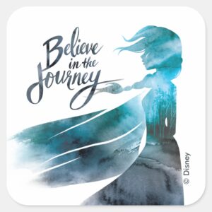 Frozen 2 Elsa Believe In The Journey Square Sticker