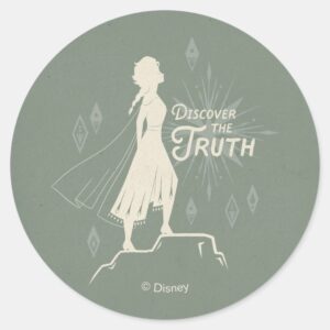 Frozen_2__Elsa___Discover_The_Truth_Classic_Round_Sticker_1 Frozen 2 Elsa Discover The Truth Classic Round Sticker